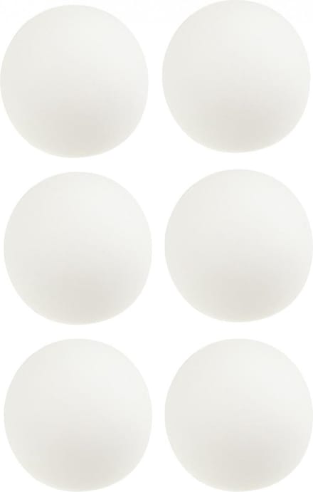 Merkloos Pingpong Balletjes Wit - Ø 4 cm - 6 stuks