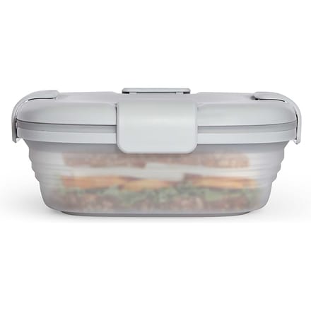 Stojo - Lunchbox 700 ml Cashmere Translucent - Siliconen - Grijs -