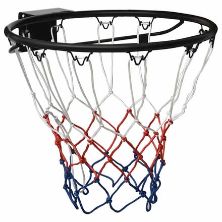 vidaXL - Basketbalring - 45 - cm - staal - zwart