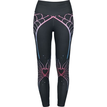 Full Volume by EMP Legging - Heart and spider web - S tot L - voor Vrouwen - zwart