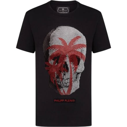 Philipp Plein Groot Schedelmotief Zwart T-shirt