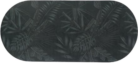 Tendance Badmat Dark Urban Oasis - antislip - extra lang - 45 x 100 cm - palm design - douchemat