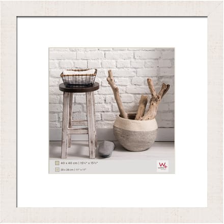 walther+ design HO440V Wissellijst Papierformaat: 40 x 40 cm Wit