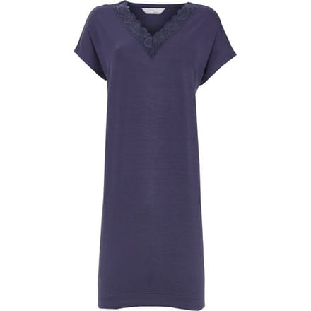 Blauw elegant nachthemd Ringella - Blauw - Maat - 40