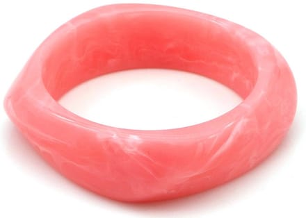 Armband - kunststof - 2,3 cm - roze