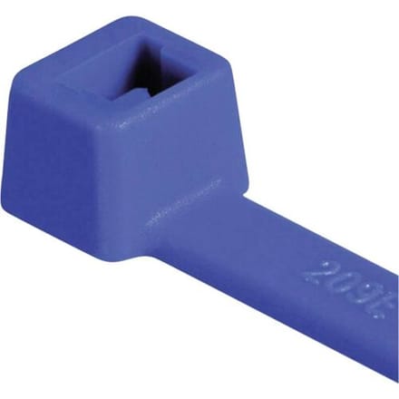 HellermannTyton 111-03008 T30R-PA66-BU Kabelbinder 150 mm 3.50 mm Blauw Weerbestendig 100 stuk(s)