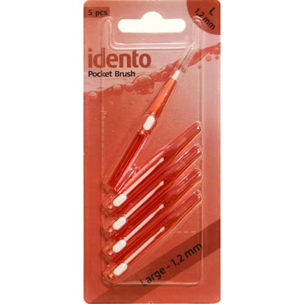 Idento Pocket Brush Large 5 st