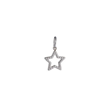 Go Dutch Label Hanger open star Zilver