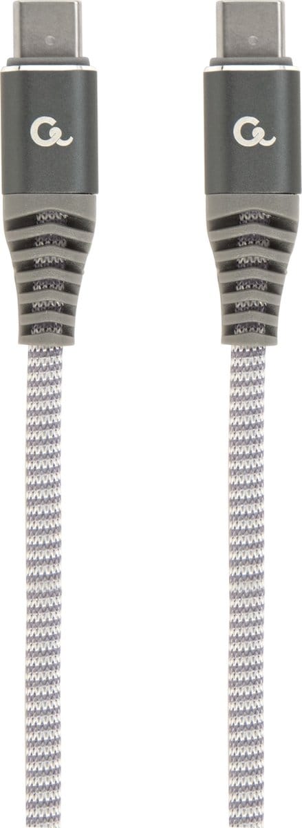 Cablexpert Premium USB-C naar USB-C kabel - USB2.0 - tot 20V/3A / nylon - 1,5 meter