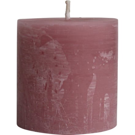 PTMD - Kaars Rustic Outdoor - Roze - 15x15x16cm