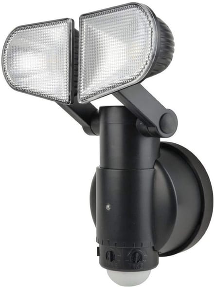 Draaibare LED Floodlight op Batterijen met Bewegingssensor - Draadloos Buitenlicht 400 Lumen IP44