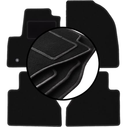 Complete set veloursmatten voor: Ford Tourneo Connect combivan (2013-2017)