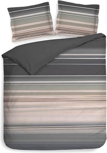Heckett & Lane Brody - Dekbedovertrek - Eenpersoons - 140x200/220 cm - Slate Grey