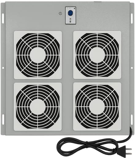 DSIT Fan-pakket met 4 ventilatoren en thermostaat geschikt voor Outdoor serverkasten - serverbehuizing - serverrack