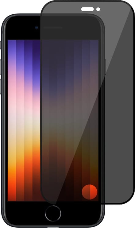 Screenprotector geschikt voor iPhone SE 2022 / 2020 Privé – Privacy Screen Protector Tempered Glass