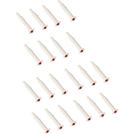 20 stuks gevogelte- en gebraden kipthermometer, wegwerpbaar, opklapbaar, voor koken white