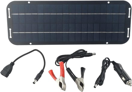 60W Zonnepaneel 12V Druppellader voor Auto, Caravan, Boot en Motorfiets - Onderhoudsvrij