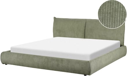 VINAY - Waterbed - Olijfgroen - 180 x 200 cm - Corduroy