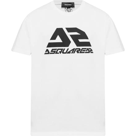 Dsquared2 T-shirt Met Opvallend Logo En Coole Pasvorm, Wit