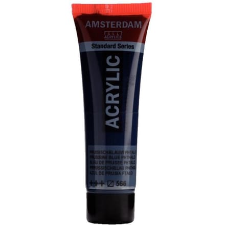Verf - Acryl - 566 - Pruisisch blauw (phtalo) - Amsterdam - 20ml