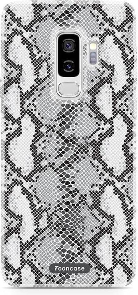 Fooncase Hoesje Geschikt voor Samsung Galaxy S9 Plus - Shockproof Case - Back Cover / Soft Case - Snake it / Slangen print