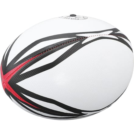 Ballon de rugby numéro 9 Ballon d'entraînement gonflable PVC haute élasticité Ballon de rugby pour match et entraînement quotidien Blanc gray