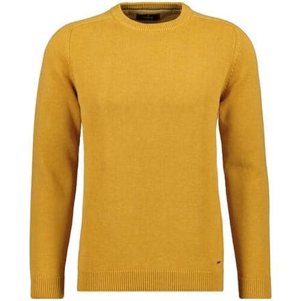 Ragman Trui Knitted Round Neck Garment Wash Pumpkin / male