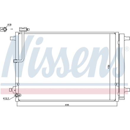 Condensator, airconditioning NISSENS 940329