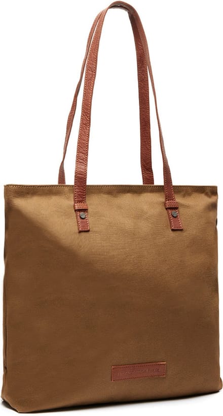 Chesterfield Alicia Washed Canvas & Waxed Pull Up Shopper - Olijfgroen