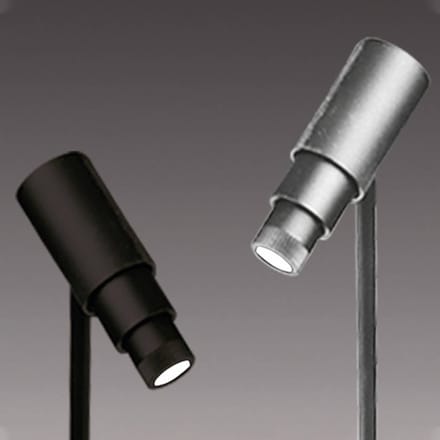 Hera Zoom LED spot, geanodiseerd aluminium, 3.000 K, 1 W 350 mA