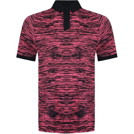 Under Armour Iso-Chill ABE Twist Heren Roze/Zwart Golf Poloshirt