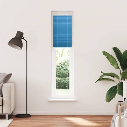 vidaXL - Plissé - rolgordijn - 40x200 - cm - stofbreedte - 39,4 - cm - polyester - blauw