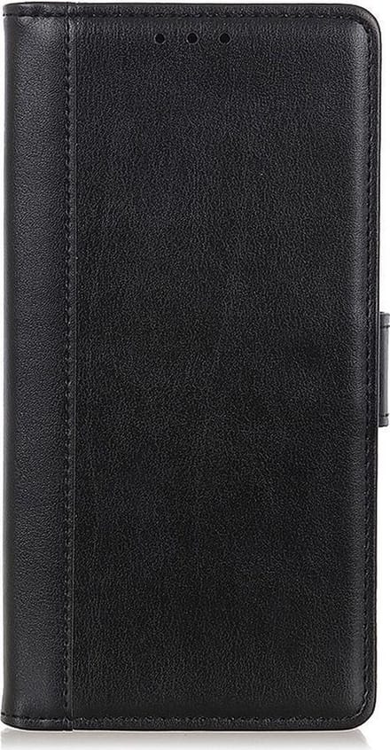 Shop4 - Geschikt voor Nokia 1 Plus Hoesje - Wallet Case Grain Zwart