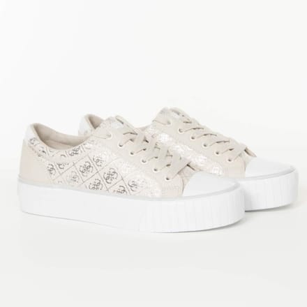Guess damessneakers met logo, maat 4G, zilver