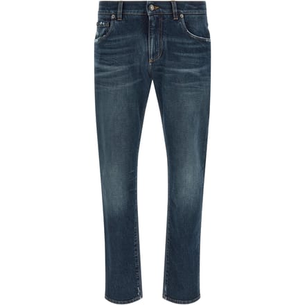 Dolce & Gabbana Blauw Katoenen Jeans Denim