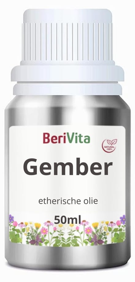 Gemberolie 50ml - Pure Etherische Gember Olie van Gemberwortel - Ginger Oil