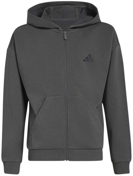 Adidas Essentials Sweatshirt Met Rits Grijs 11-12 Years Kinderen