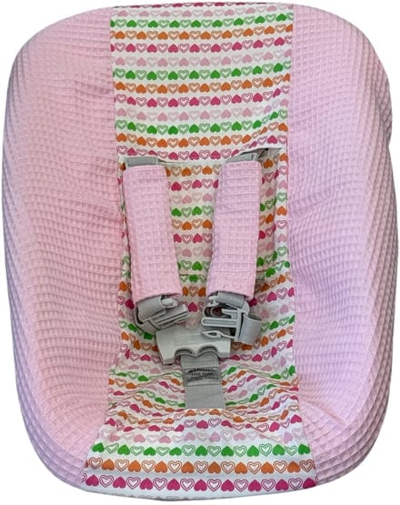 Stokke Tripp Trapp newborn hoes roze gekleurde hartjes