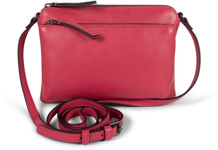 Bag2Bag Leren Compacte Schoudertas Lucca Fuchsia