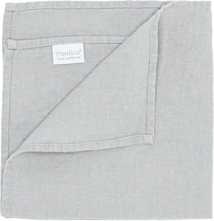 Servetten | Emma - Gewassen Linnen - Strijkvrij & Krimpvrij - Hampton Blue - 42x42 cm - Set van 4 - Pimlico