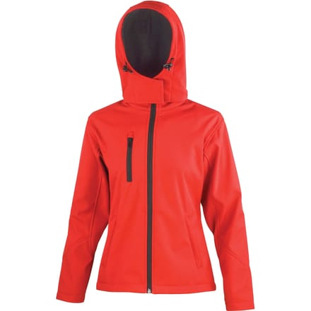 Result Women´s TX Performance Hooded Soft Shell Jacket RT230F - Red/Black - M