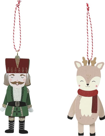 Vertbaudet Set van 2 houten poppetjes Notenkraker