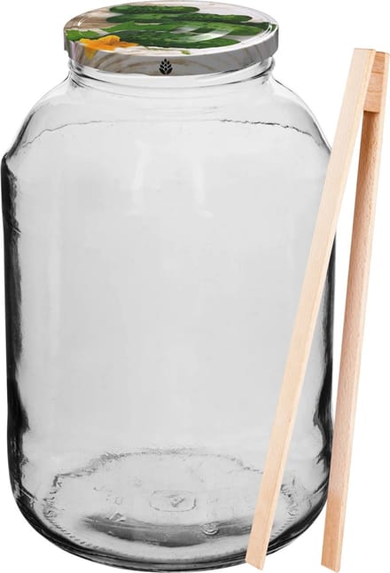Glazen 4 liter pot voor augurken - augurkenpot - Glazenpot 4 liter