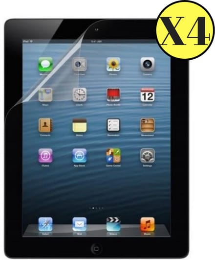iPad 2 / iPad 3 / iPad 4 - 4 stuks Beschermende kunststoffen Plastic screenprotector transparante plastic schermfolie voor tablets