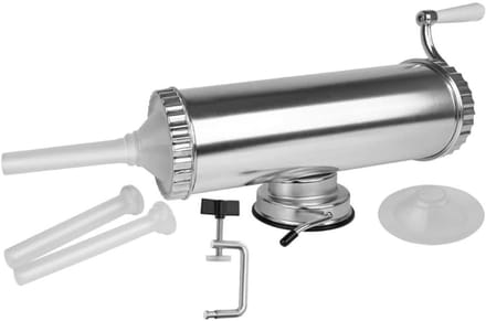 Zylo® Worstenvuller - Worstenmaker - Worstmaker - Worstmachine - Worstenvul Machine - 2,5kg - 58x21x18cm - Zilver