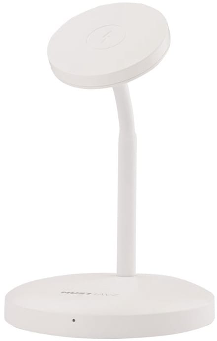 Musthavz - MagStand 2-in-1 - MagSafe draadloze oplader - wit