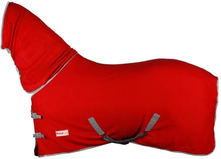 Baseline Polar Combo Fleecedeken - Maat: 215 - Rood - Fleece