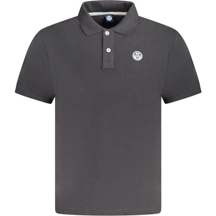 North Sails Zwarte Katoenen Heren Poloshirt