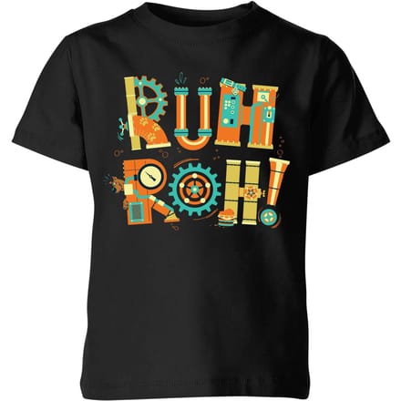 Ruh-Roh! Clockwork Kids' T-Shirt - Black - 122/128 (7-8 jaar)