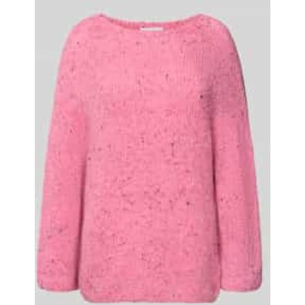 Gebreide pullover met alpaca en 3/4-mouwen